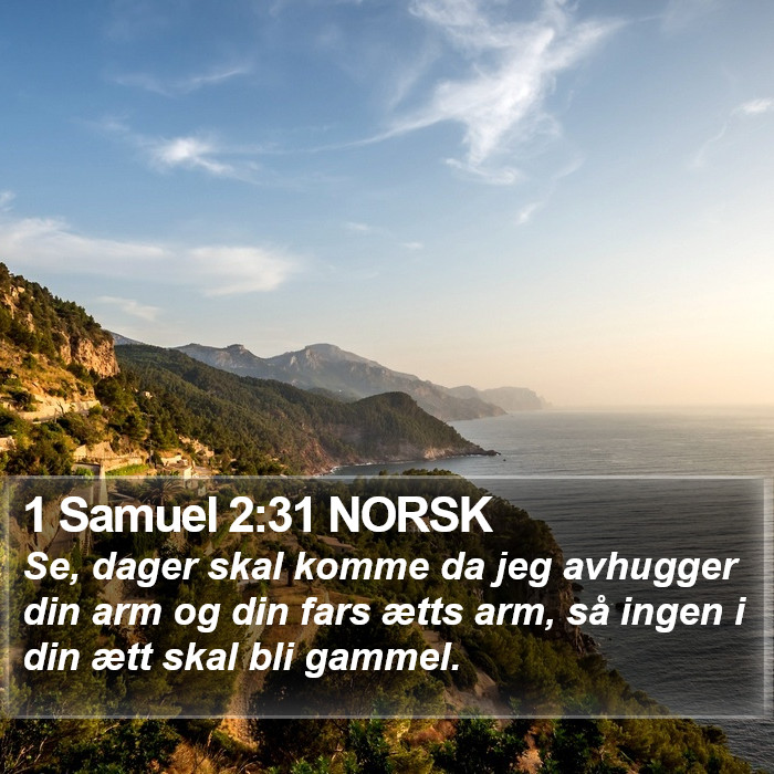 1 Samuel 2:31 NORSK Bible Study