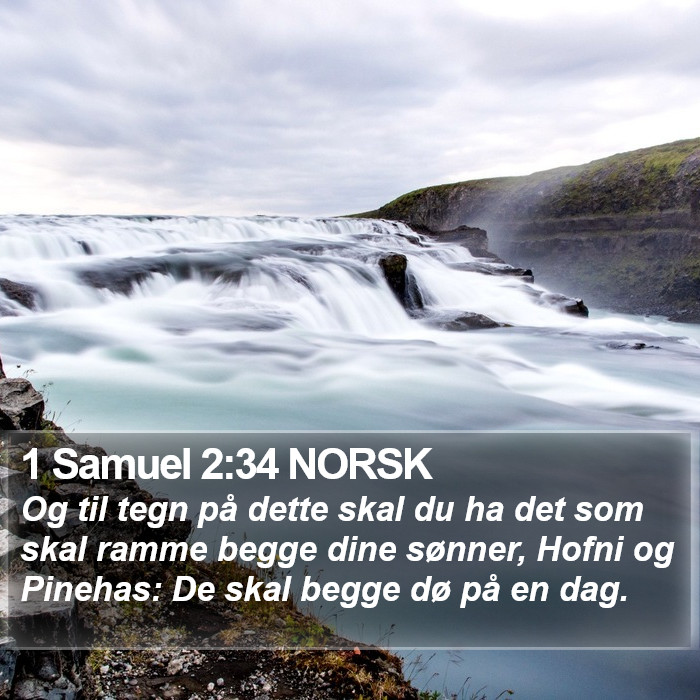 1 Samuel 2:34 NORSK Bible Study