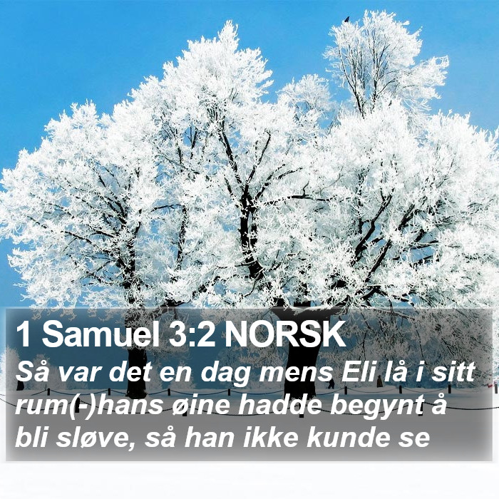 1 Samuel 3:2 NORSK Bible Study