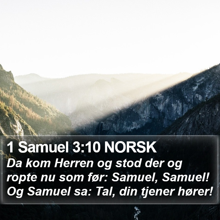 1 Samuel 3:10 NORSK Bible Study