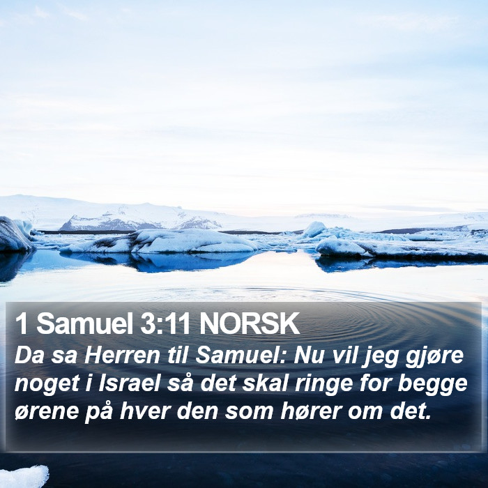 1 Samuel 3:11 NORSK Bible Study