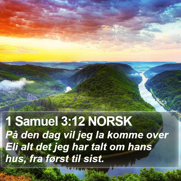 1 Samuel 3:12 NORSK Bible Study