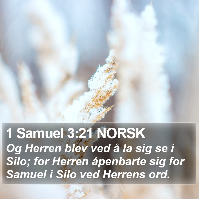 1 Samuel 3:21 NORSK Bible Study