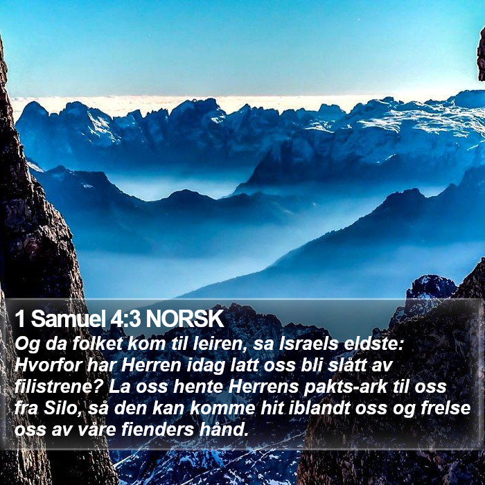 1 Samuel 4:3 NORSK Bible Study