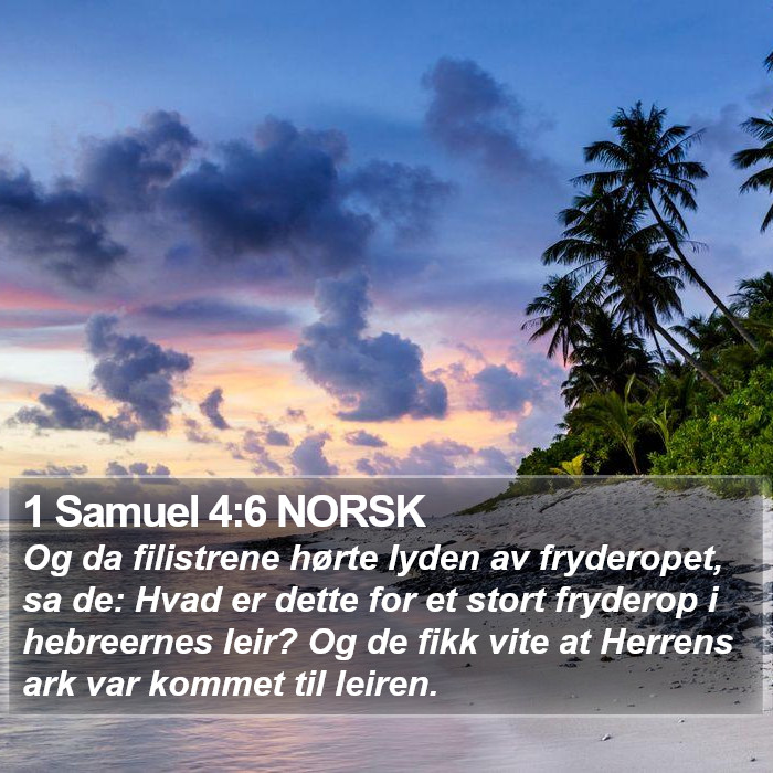 1 Samuel 4:6 NORSK Bible Study