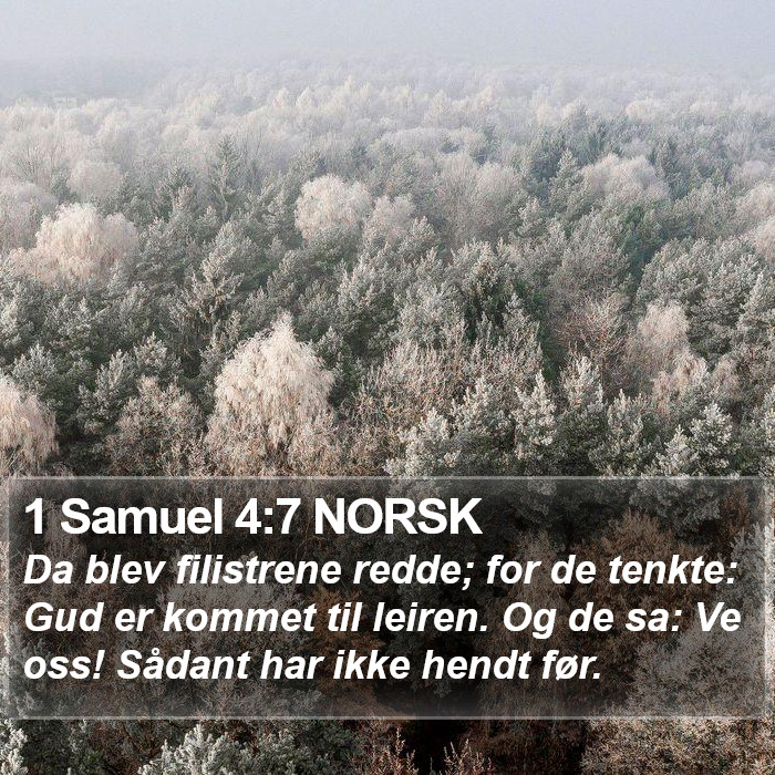 1 Samuel 4:7 NORSK Bible Study