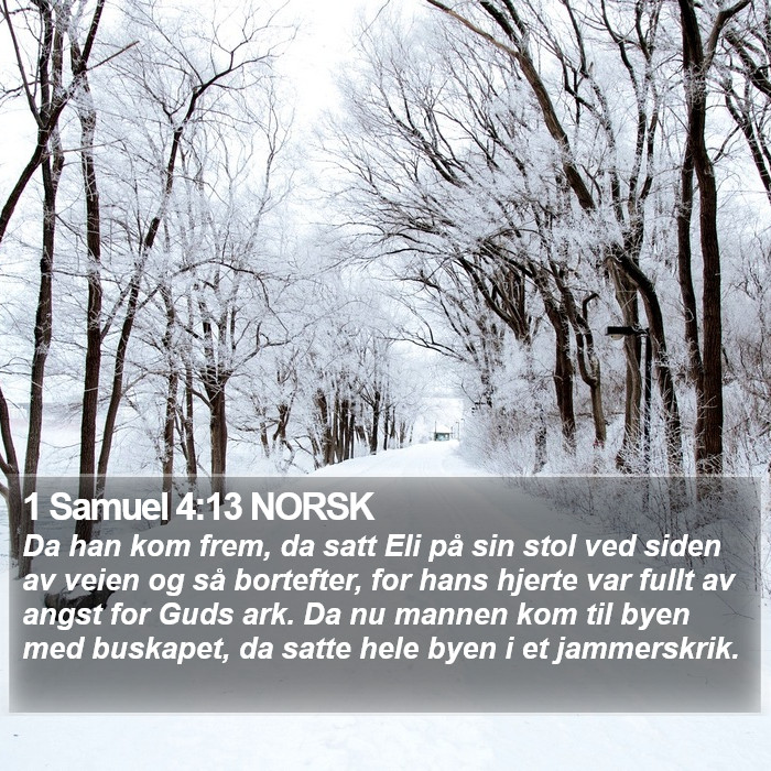 1 Samuel 4:13 NORSK Bible Study