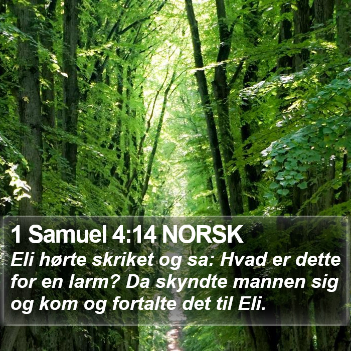 1 Samuel 4:14 NORSK Bible Study