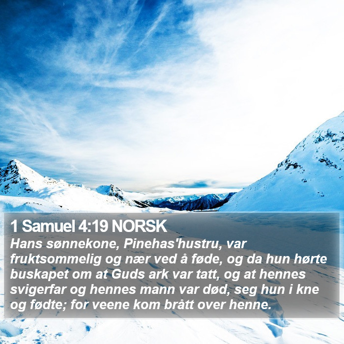 1 Samuel 4:19 NORSK Bible Study