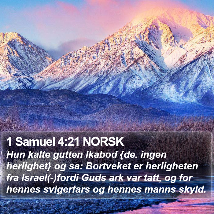 1 Samuel 4:21 NORSK Bible Study