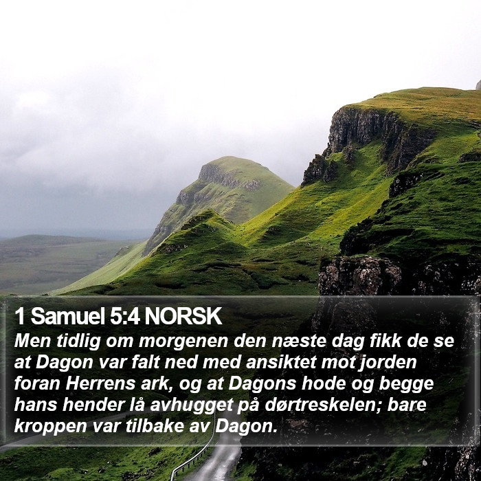 1 Samuel 5:4 NORSK Bible Study