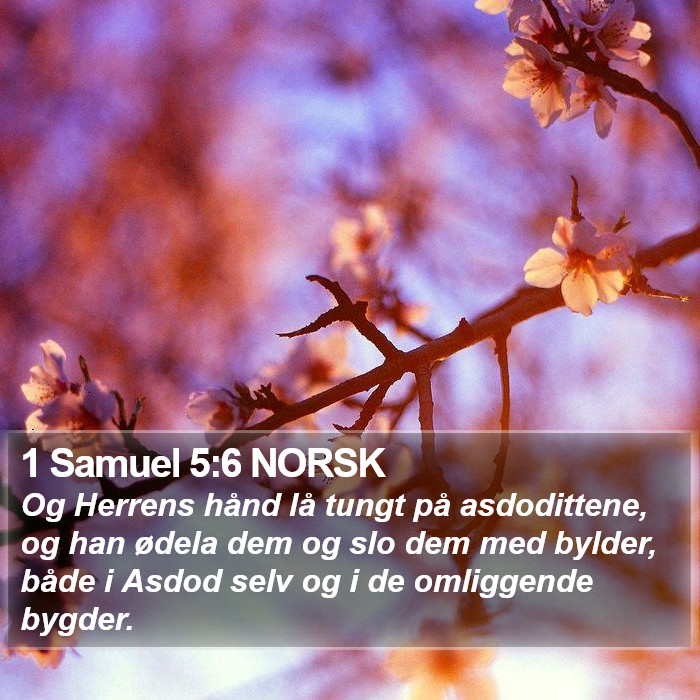 1 Samuel 5:6 NORSK Bible Study