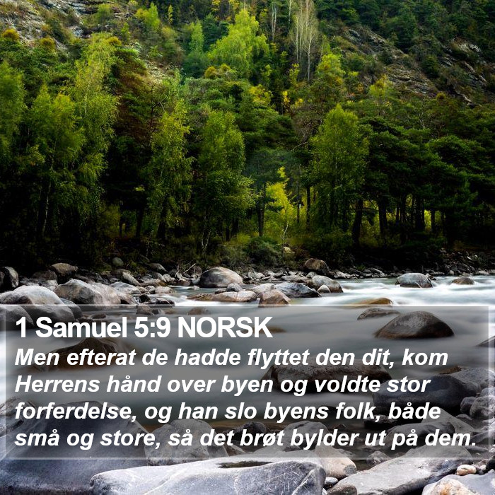 1 Samuel 5:9 NORSK Bible Study