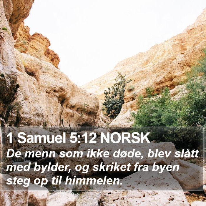 1 Samuel 5:12 NORSK Bible Study