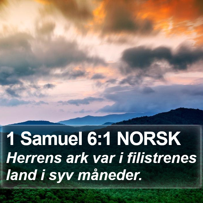 1 Samuel 6:1 NORSK Bible Study