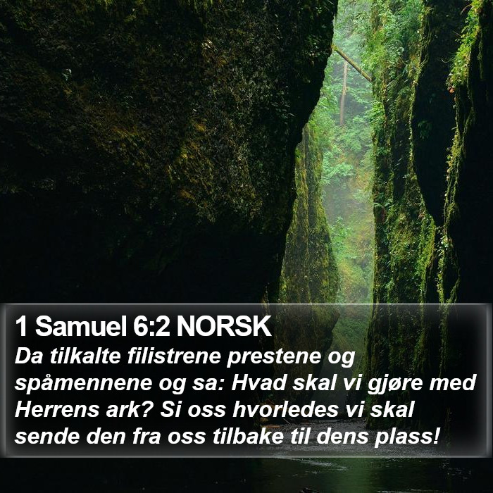 1 Samuel 6:2 NORSK Bible Study