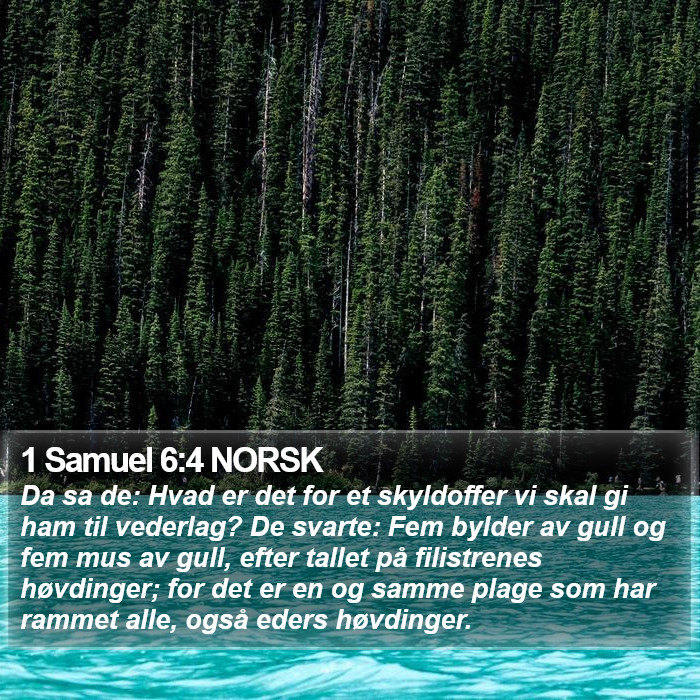 1 Samuel 6:4 NORSK Bible Study