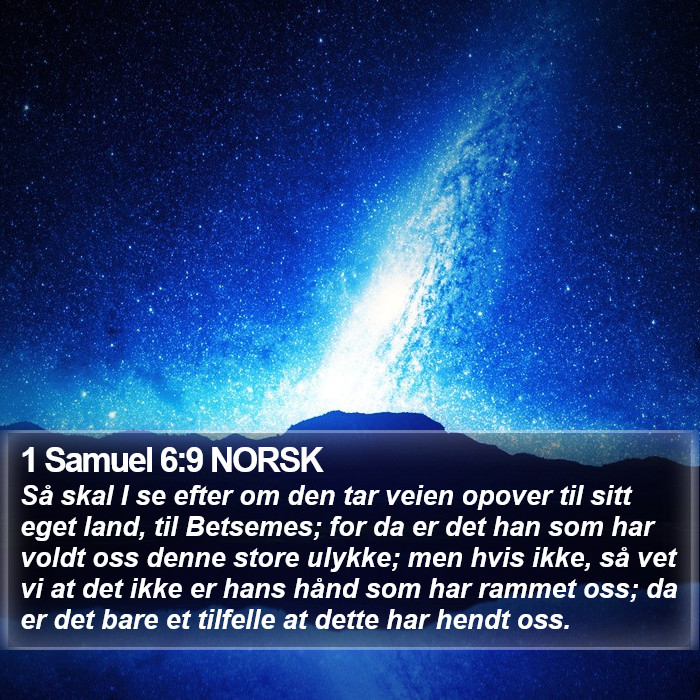 1 Samuel 6:9 NORSK Bible Study