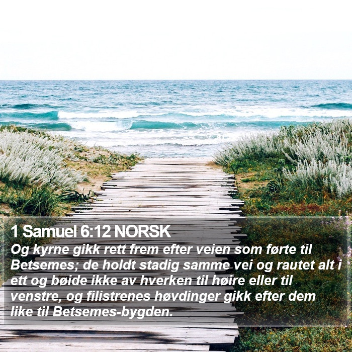 1 Samuel 6:12 NORSK Bible Study