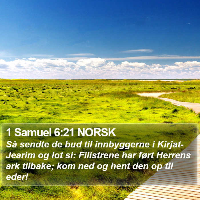 1 Samuel 6:21 NORSK Bible Study