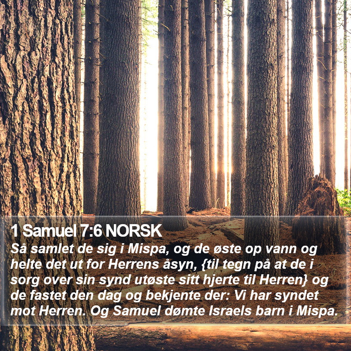 1 Samuel 7:6 NORSK Bible Study