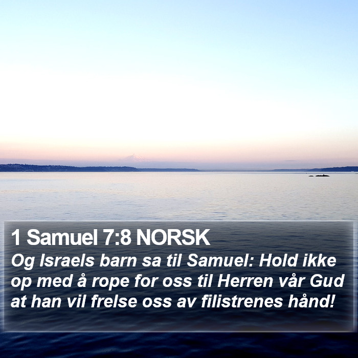 1 Samuel 7:8 NORSK Bible Study