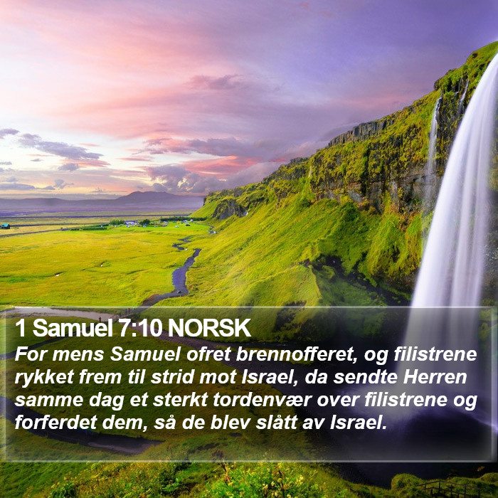 1 Samuel 7:10 NORSK Bible Study