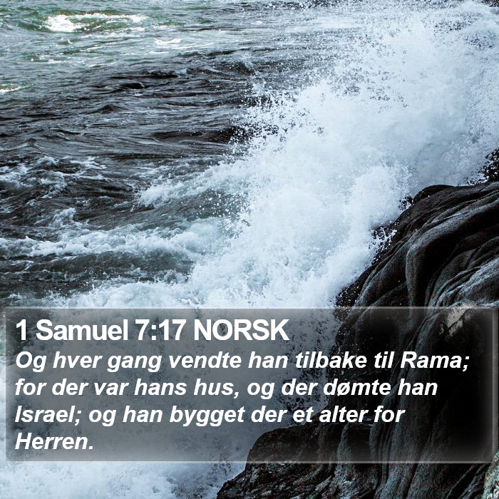 1 Samuel 7:17 NORSK Bible Study