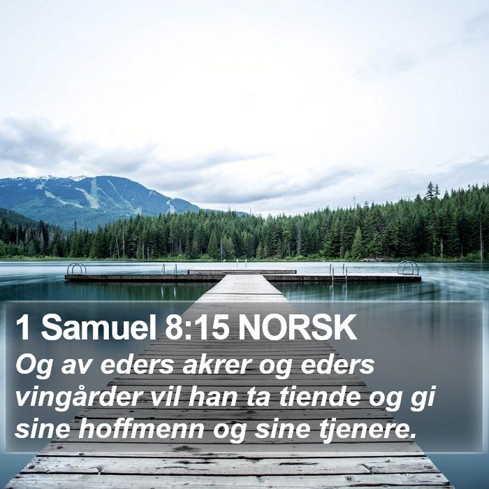 1 Samuel 8:15 NORSK Bible Study