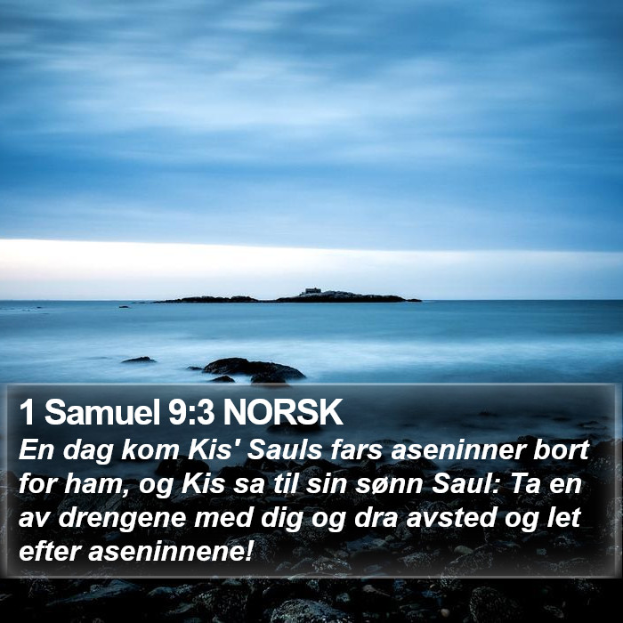 1 Samuel 9:3 NORSK Bible Study