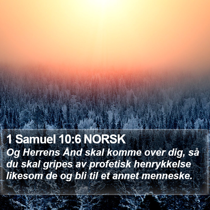 1 Samuel 10:6 NORSK Bible Study