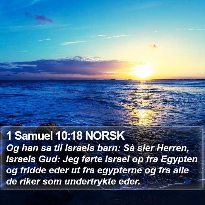 1 Samuel 10:18 NORSK Bible Study