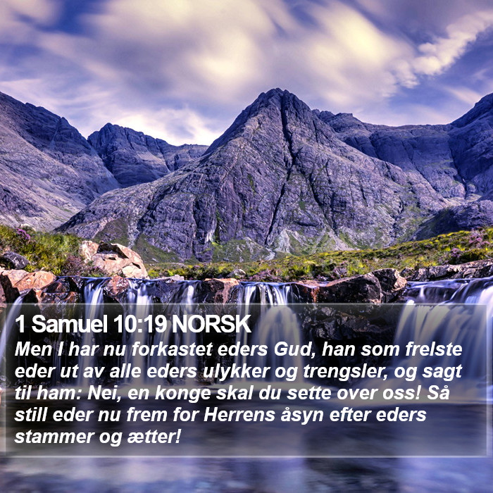 1 Samuel 10:19 NORSK Bible Study