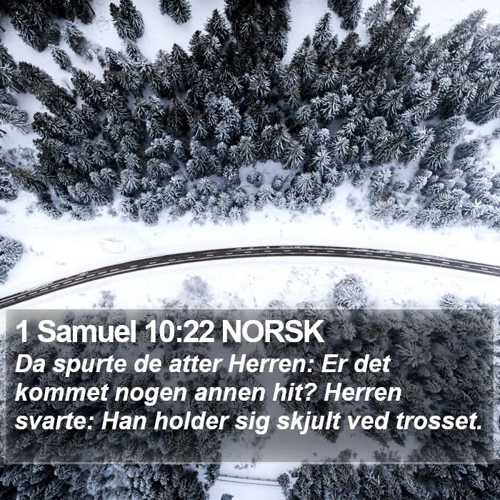 1 Samuel 10:22 NORSK Bible Study