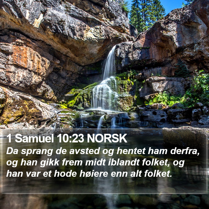 1 Samuel 10:23 NORSK Bible Study