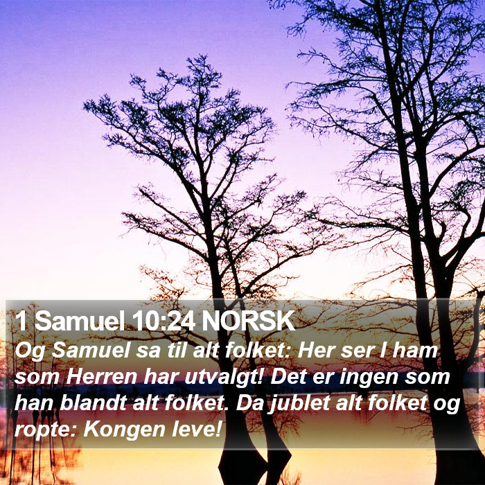 1 Samuel 10:24 NORSK Bible Study