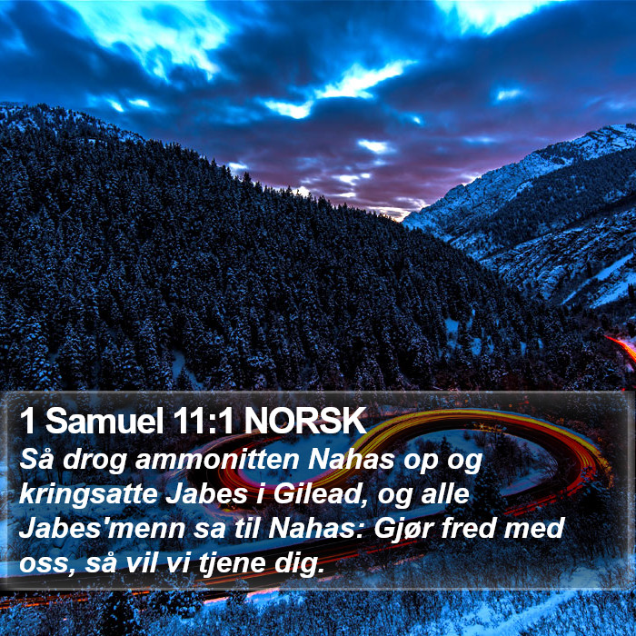 1 Samuel 11:1 NORSK Bible Study