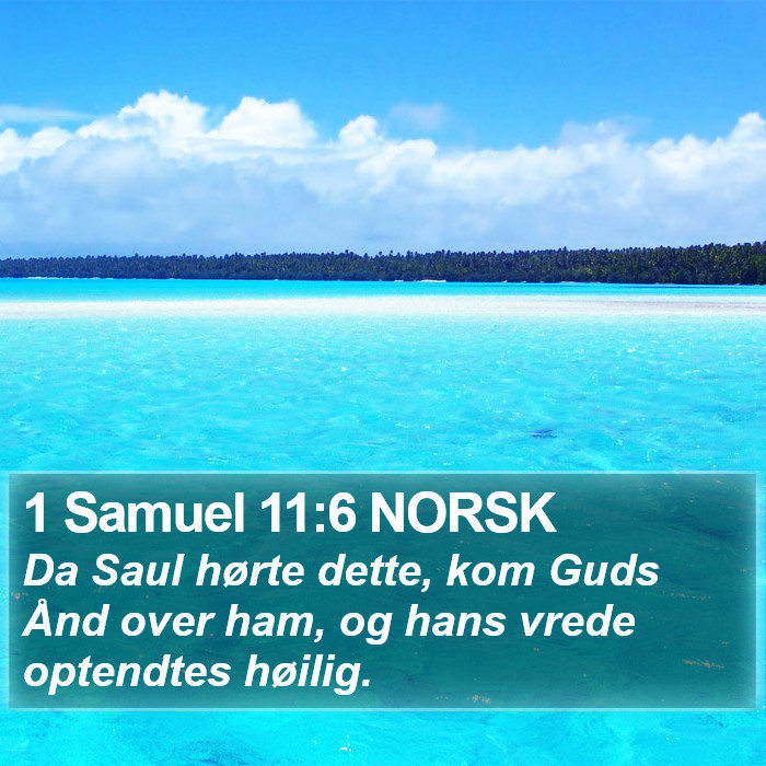 1 Samuel 11:6 NORSK Bible Study