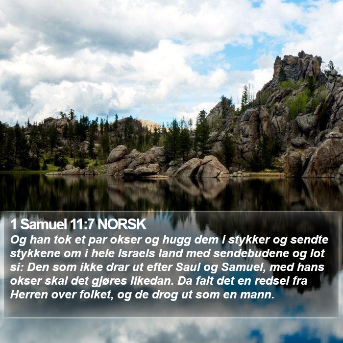 1 Samuel 11:7 NORSK Bible Study