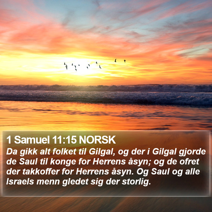 1 Samuel 11:15 NORSK Bible Study