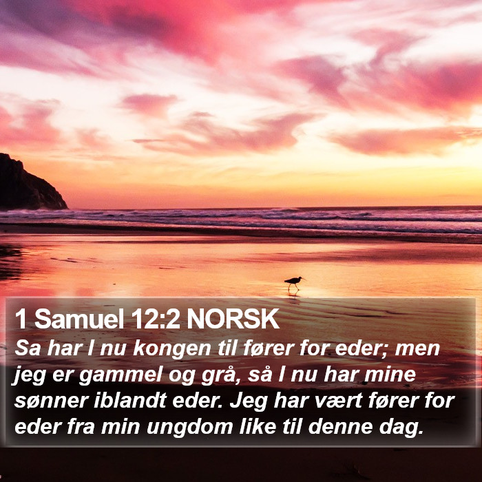 1 Samuel 12:2 NORSK Bible Study