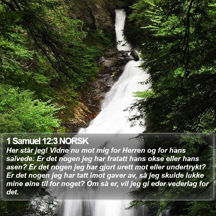 1 Samuel 12:3 NORSK Bible Study