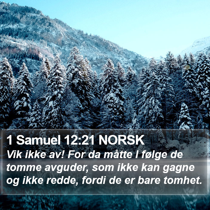 1 Samuel 12:21 NORSK Bible Study