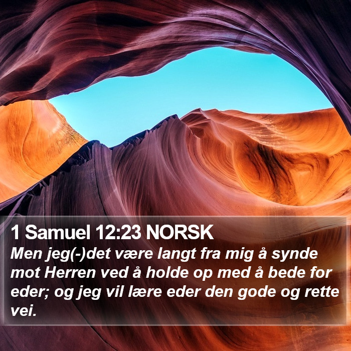 1 Samuel 12:23 NORSK Bible Study