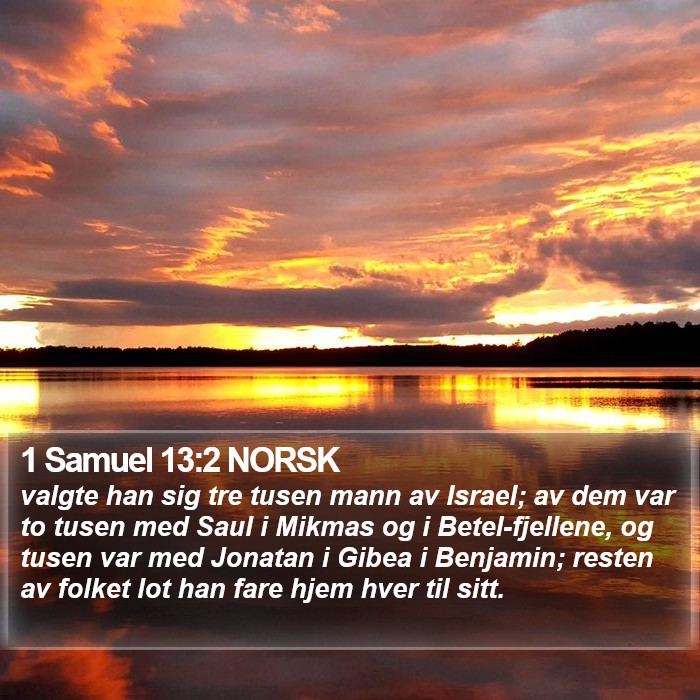 1 Samuel 13:2 NORSK Bible Study