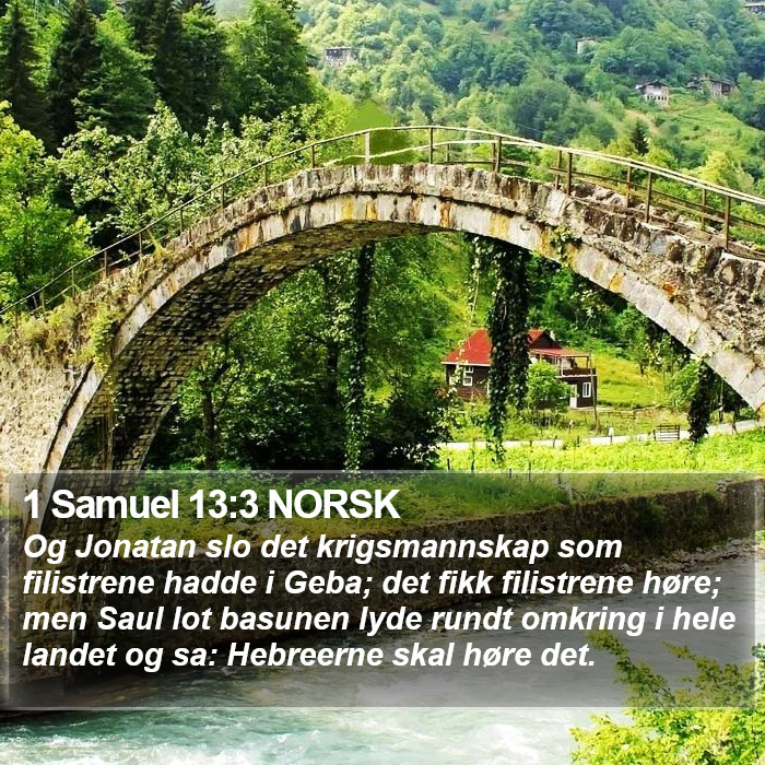 1 Samuel 13:3 NORSK Bible Study