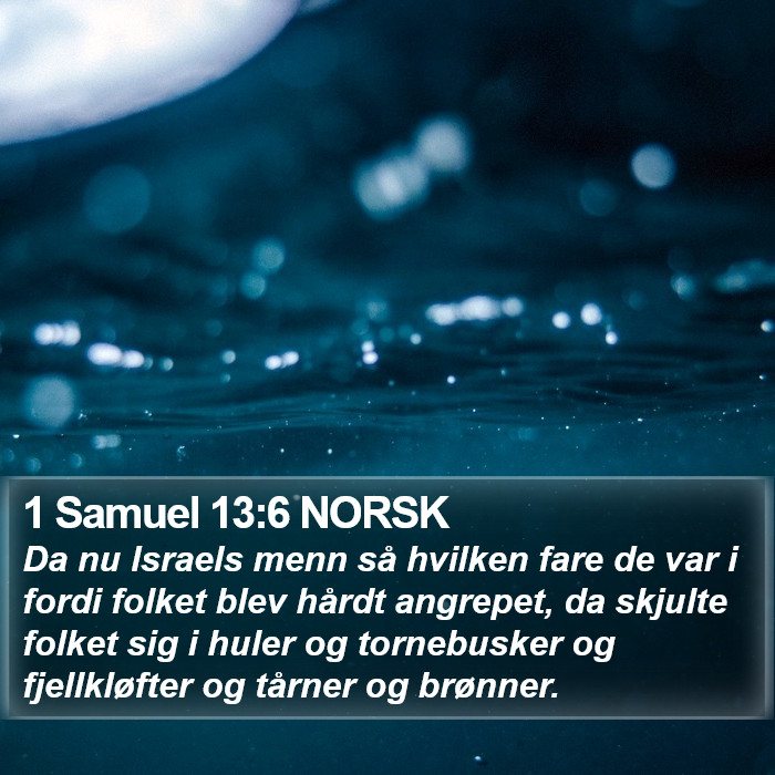 1 Samuel 13:6 NORSK Bible Study