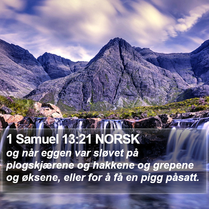 1 Samuel 13:21 NORSK Bible Study