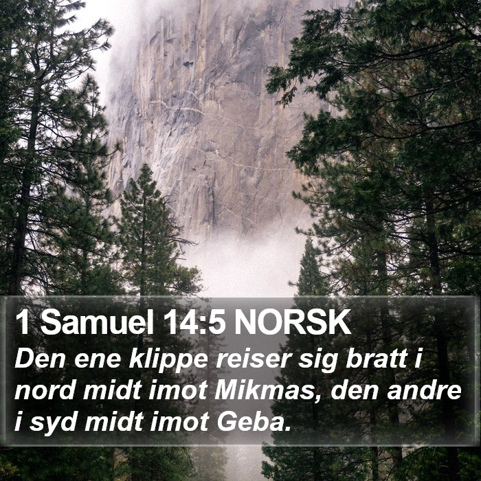 1 Samuel 14:5 NORSK Bible Study