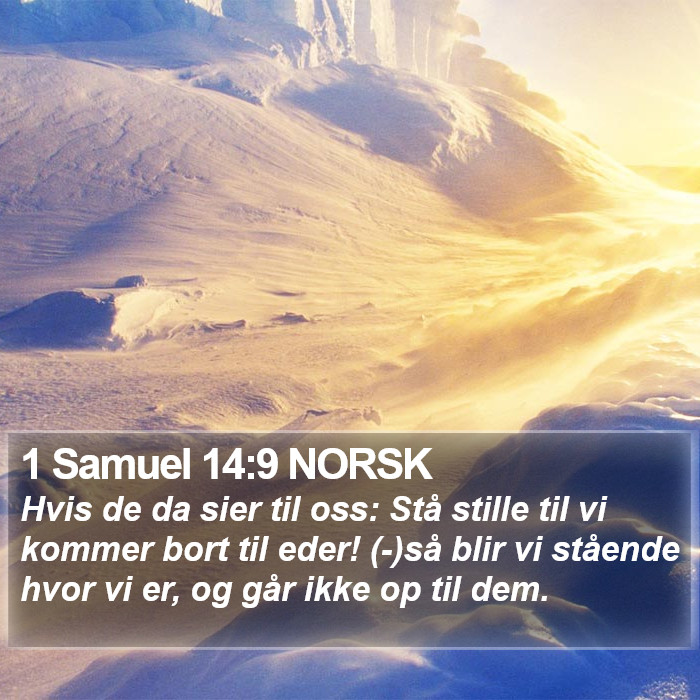 1 Samuel 14:9 NORSK Bible Study